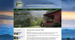 Desktop Screenshot of highmountaincabins.com